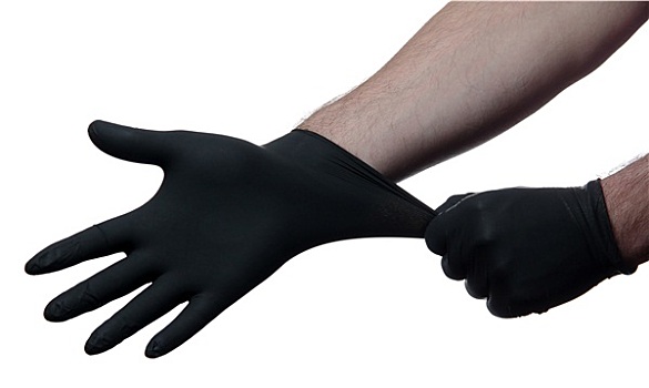 黑色,医疗,手套