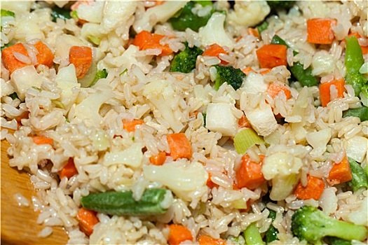 健康饮食,糙米,蔬菜