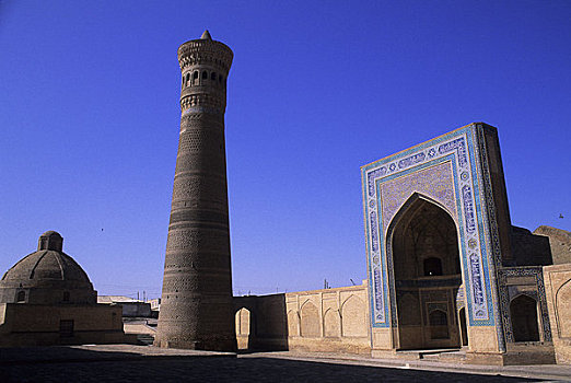 乌兹别克斯坦,布哈拉,该卡延尖塔,伊斯兰学校
