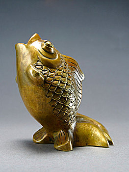 中国,雕塑,鱼