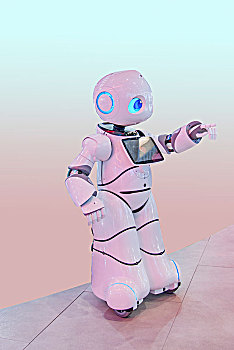 2022重庆汽车展展示的机器人