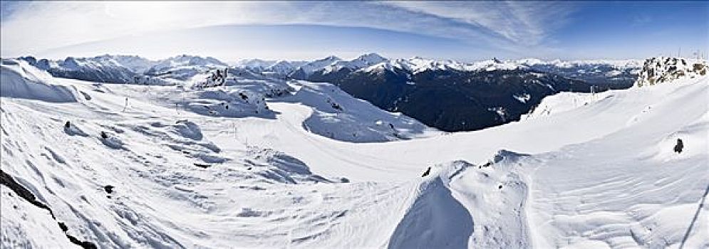 滑雪道,惠斯勒山,不列颠哥伦比亚省,加拿大