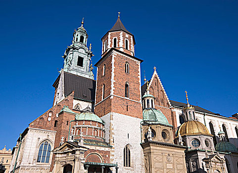 大教堂,瓦维尔山,世界遗产,克拉科夫,波兰,欧洲