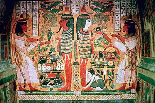 埃及人,绘画,室内,棺材,艺术家,未知
