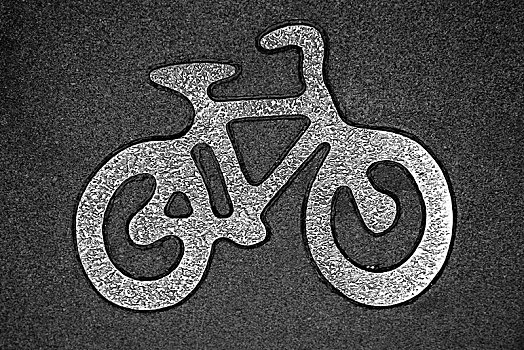 标识,指示,自行车道,瑞典
