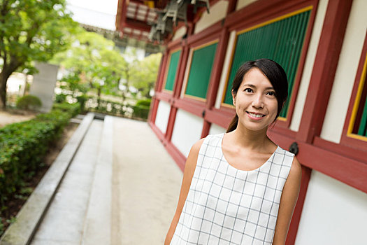 美女,游览,神祠