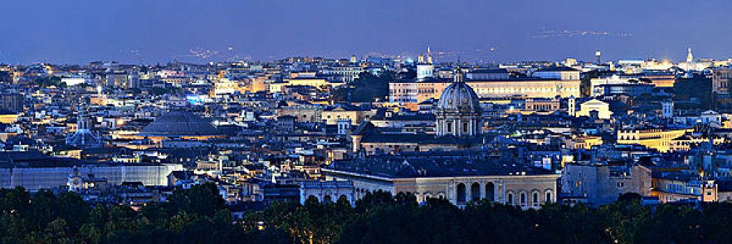 罗马,天际线,夜景