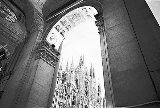 米兰,意大利,商业街廊,中央教堂
