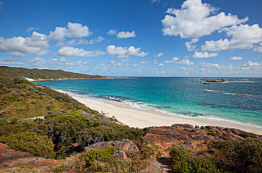 白沙滩,舒适,角,西澳大利亚,澳大利亚