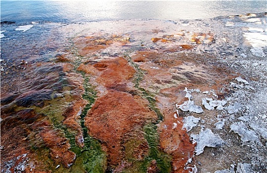 温泉,流动,黄石湖