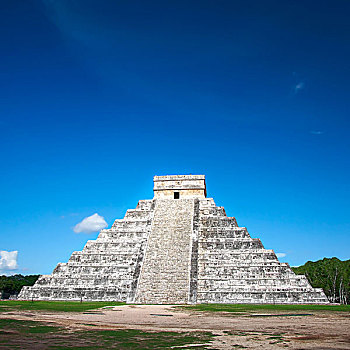 金字塔,奇琴伊察,墨西哥,一个,新,世界七大奇迹