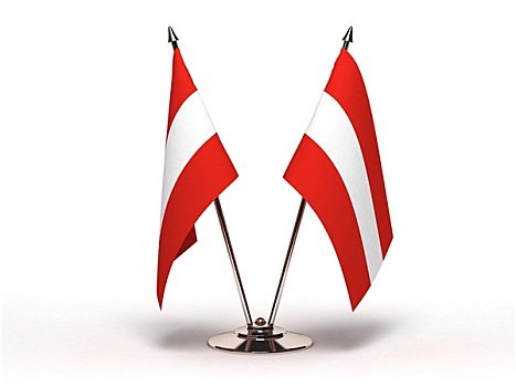 微型,旗帜,奥地利,隔绝
