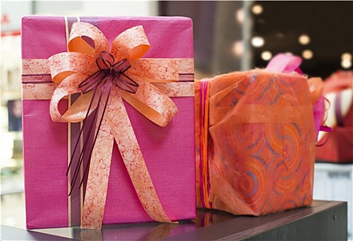 粉色,红色,礼盒,购物中心