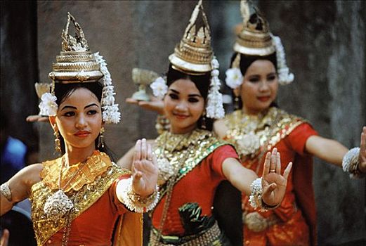 柬埔寨,收获,舞者