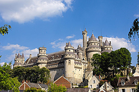 城堡,皮埃尔芳德城堡,区域,法国,欧洲
