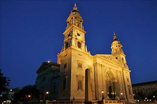 大教堂,黄昏,害虫,布达佩斯,匈牙利