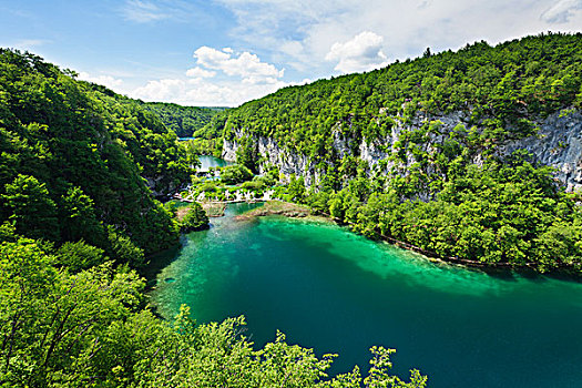 湖,十六湖国家公园,世界遗产,克罗地亚,欧洲