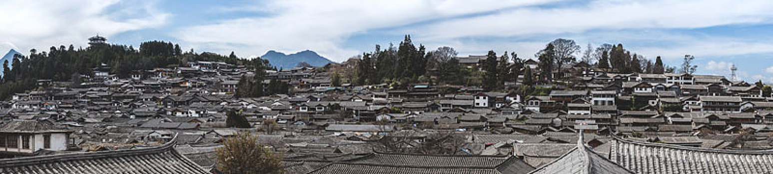 丽江古城全景