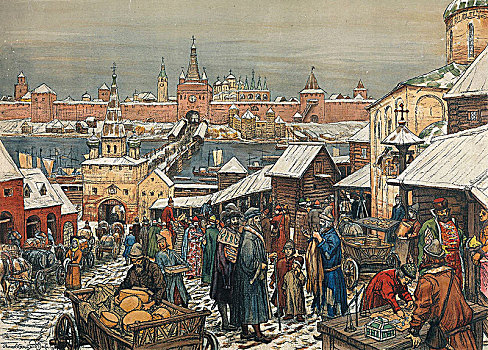 诺夫哥罗德,市场,早,20世纪