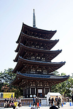 甲府,日本,庙宇,塔,奈良