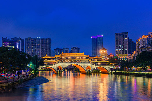 成都,合江亭,九眼廊桥,安顺廊桥,夜景风光,中国画,夜景,风光,成都夜景,成都合江亭,慢门夜景,倒影,城市风光,城市夜景,慢门摄影,慢门,湖泊,河流,城市夜景风光