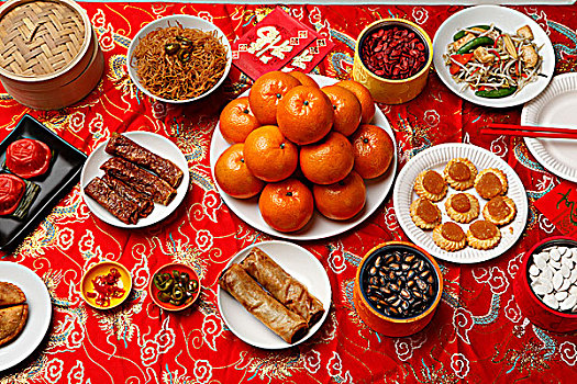 成套餐具,春節,食物