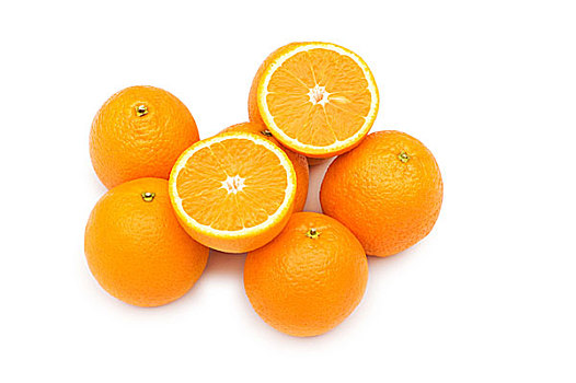 堆,橘子,隔绝,白色