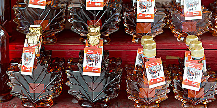 枫蜜,瓶子,出售,市场货摊,市场,渥太华,安大略省,加拿大