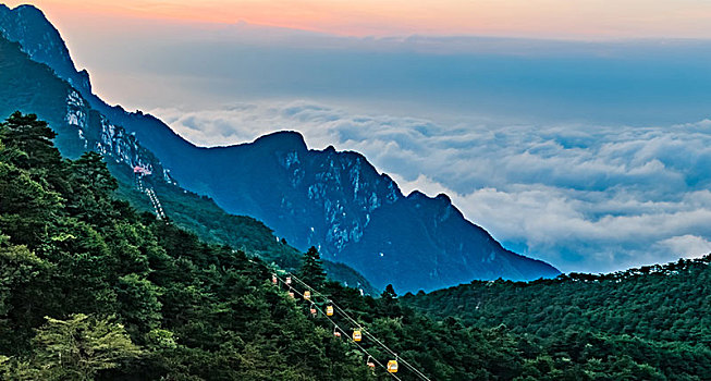 江西省九江市庐山含鄱口风景区自然景观