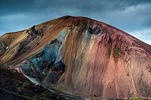 彩色,山,冰岛高地,兰德玛纳,南方,冰岛