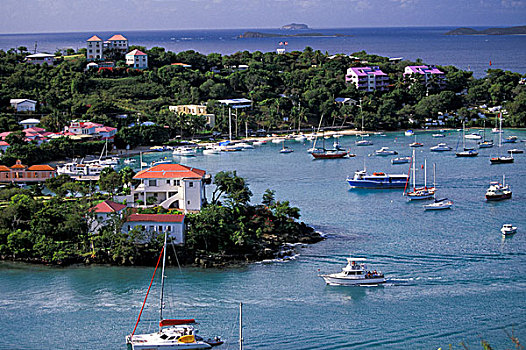 加勒比,美国维京群岛,湾