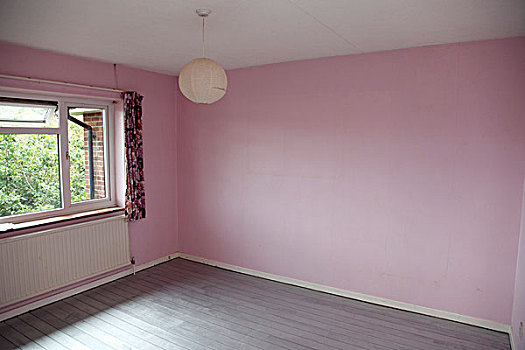空房,粉色,墙壁