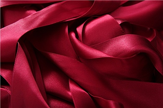 红色,绸缎,带,凌乱,纹理