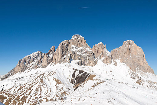 滑雪,区域,白云岩,阿尔卑斯山,意大利