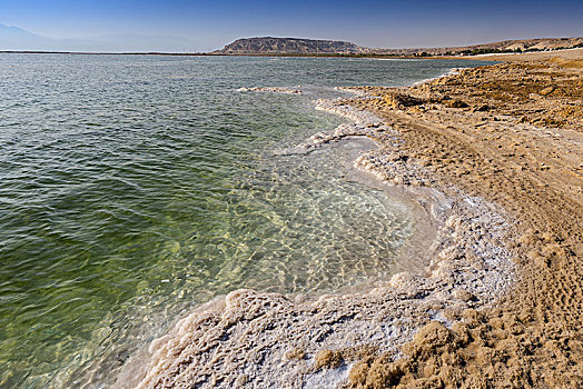 盐,死海,以色列,靠近,城镇