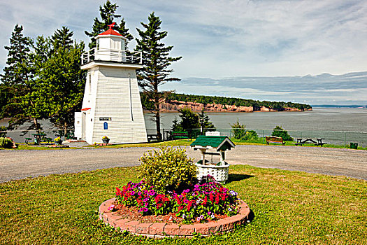 灯塔,芬地湾,新斯科舍省,加拿大