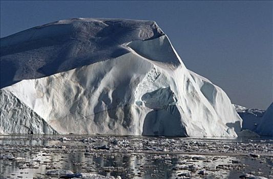 冰山,迪斯科湾,雅各布港冰湾,格陵兰