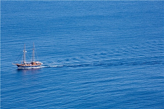 小,游艇,爱琴海