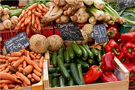 蔬菜,普罗旺斯,市场