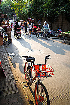 成都街头,自行车,生活,菜市场