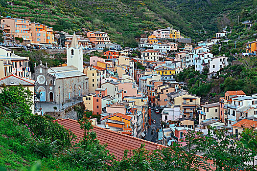 里奥马焦雷,山,五渔村,意大利