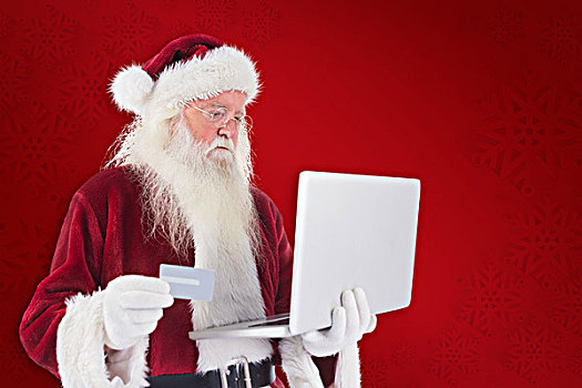 圣诞老人,薪水,信用卡,笔记本电脑