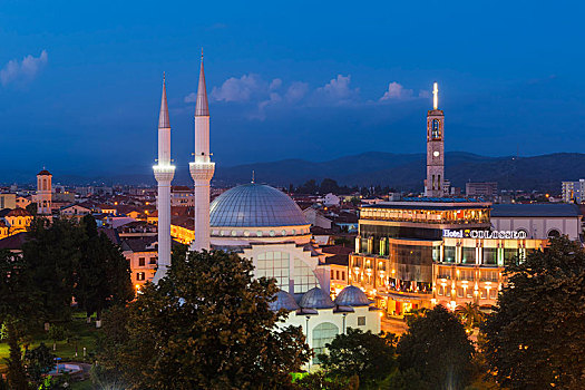 清真寺,黎明,阿尔巴尼亚,欧洲