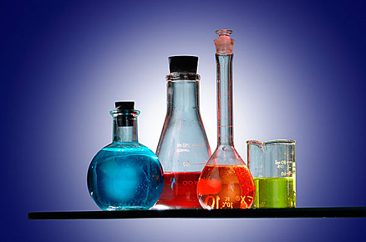 化学,设备,不同,彩色,化学品