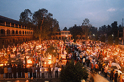 基督教,社区,天主教,教堂,观注,灵魂,孟加拉,十一月,2007年