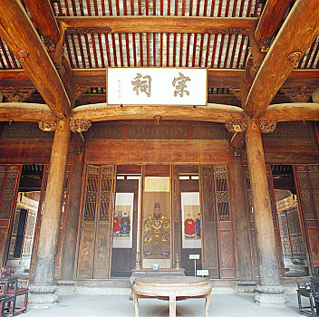 皖南绩溪县龙川胡氏宗祠