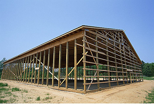 木框,建筑,美国