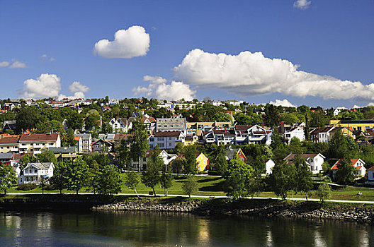 河,特隆赫姆,挪威