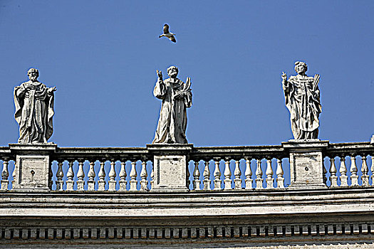 罗马,雕塑,户外,大教堂