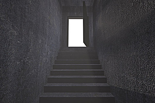 灰色,楼梯,敞门